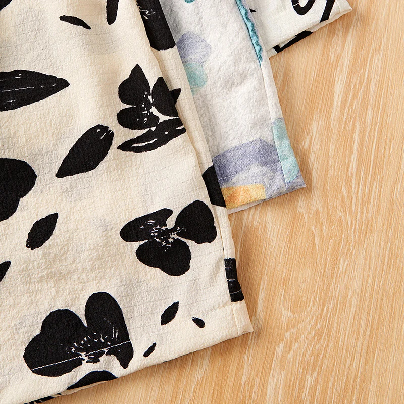 여성용 대비 얼룩말 프린트 파자마 바지 3피스 캐주얼 패턴이 있는 신축성 있는 허리 반바지는 편안한 편안한 핏 잠옷입니다