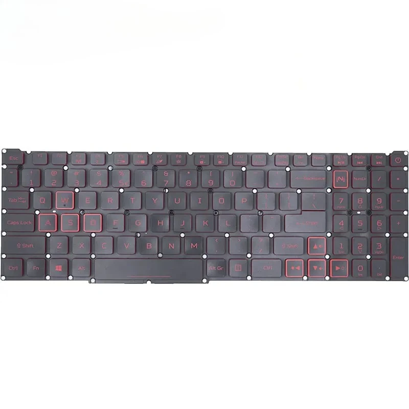 

US Keyboard for Predator Helios 300 PH315-52 PH315-53 / AN515-43 AN515-54 Red Frame with Backlit