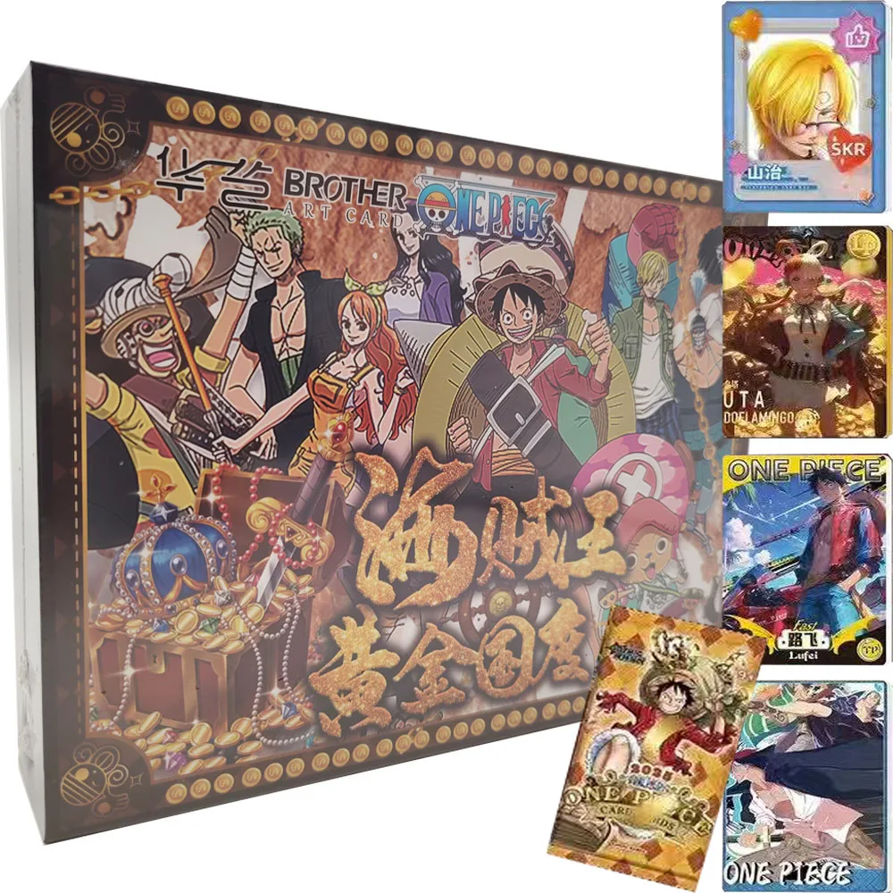 

One Piece Collections Rare Cards Golden Kingdom Series Hot Blood Battle Anime Protagonist Peripheral Creative Card Holiday Gifts