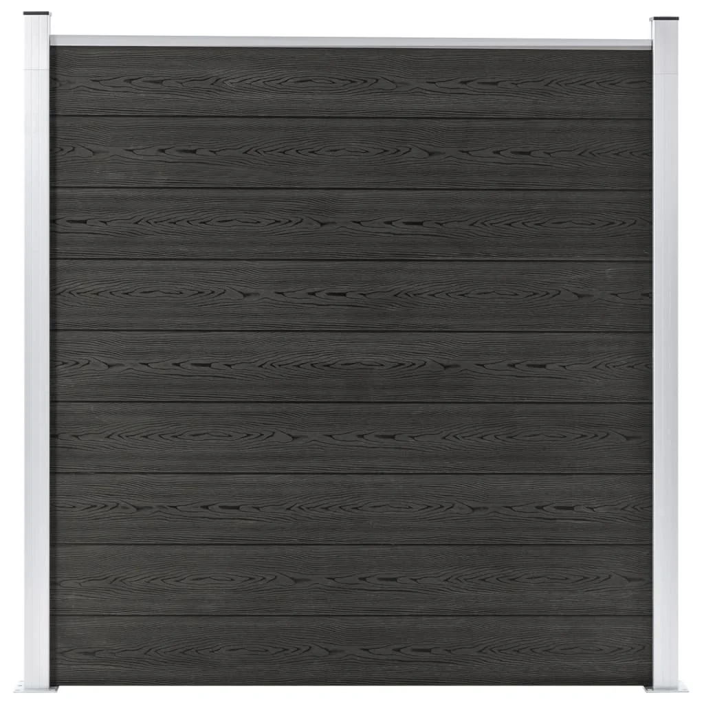 Panel de Cerca para Jardín de WPC Gris, 180x186 cm, Resistente, para Patio, Privacidad, Barandilla, Tablero de Cerca