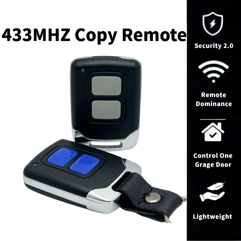 

Garage Remote Control 433mhz 433.92mhz Fixed Code Commands Duplicator Universal Gate Access Transmitter keychain