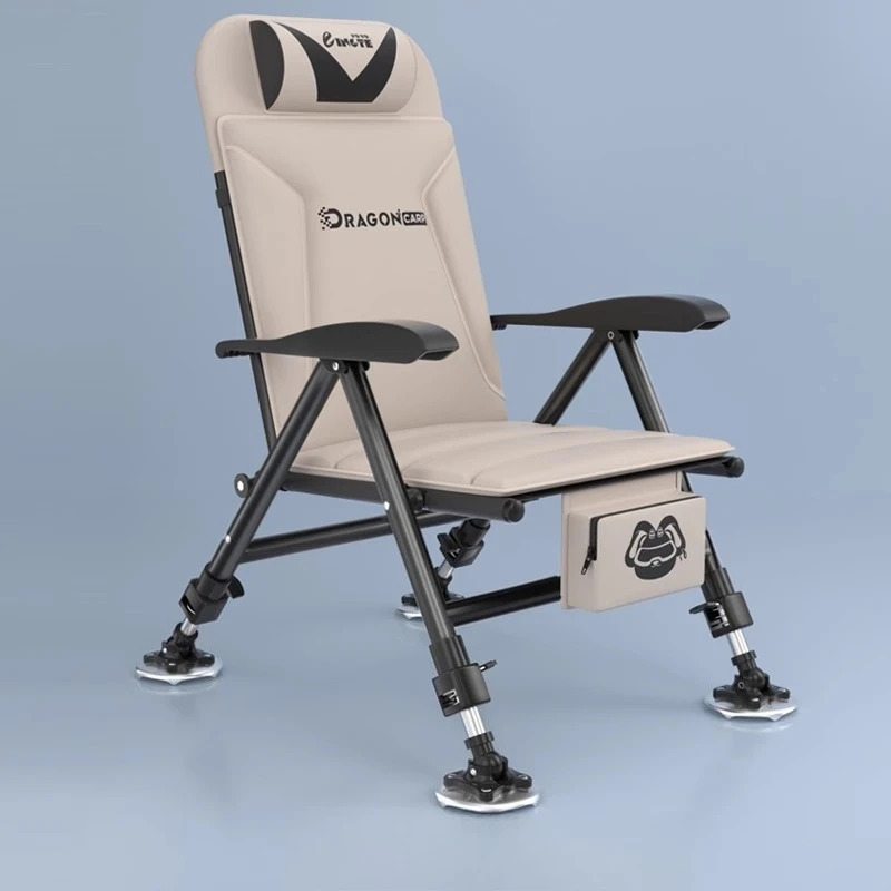 

Ultralight European Folding Lounge Chair,All-Terrain Recliner with Infinite Height Adjustment,Ergonomic Wide Seat Comfort
