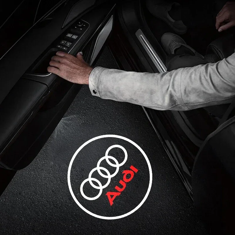 

2 шт. беспроводные HD LED проекторы-фонари для дверей автомобиля Audi A3 A4 A6 A5 Q5 A1 Q7 Q6 Q3 Q2 Q8 A7 A8 TT S1 SQ5 RSQ3