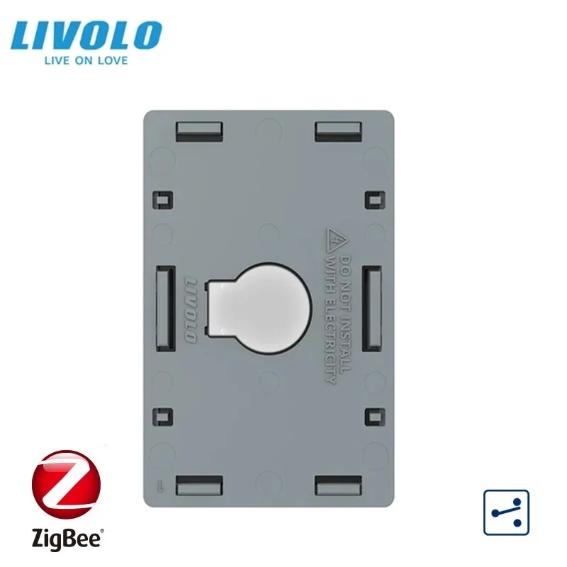 Livolo Base 1 Gang 2 Ways Switch Module for US Standard Panels,AC 110-250V,Wall Light Switch Touch Screen Control