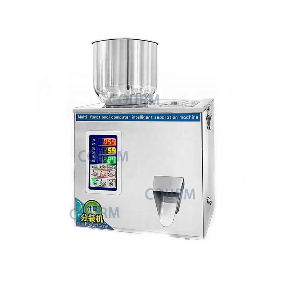 COURM Automatic Candy Cumin Black Pepper Pepper Konjac Powder Soybean Wheat Melon Seed Granule Filling And Packaging Machine