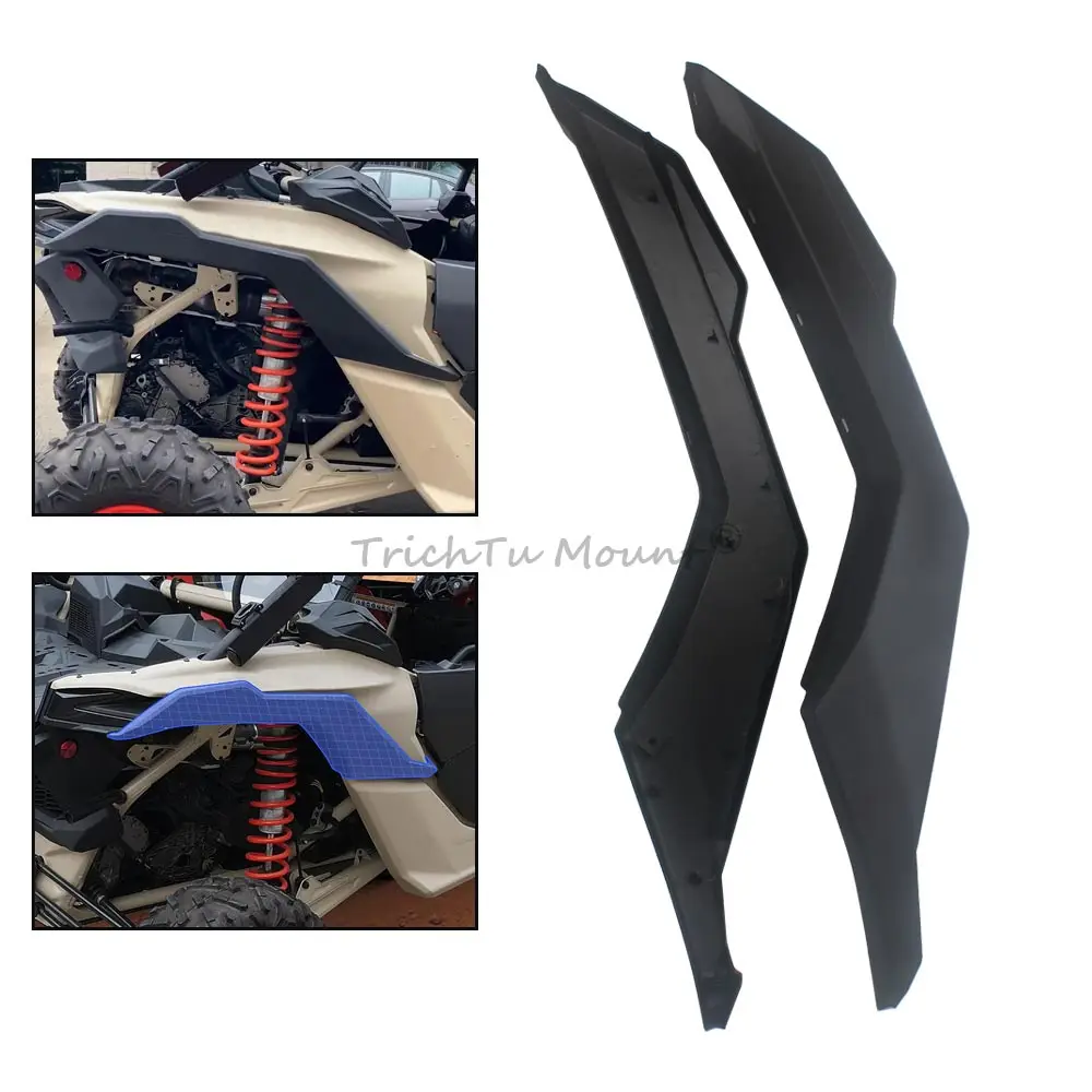 ABS Rear Mudguard Flaps Kit Fender Deflector For Can-Am Maverick X3 Max Turbo R RR RS DS MR 1000R 2017-2024 UTV Accessories