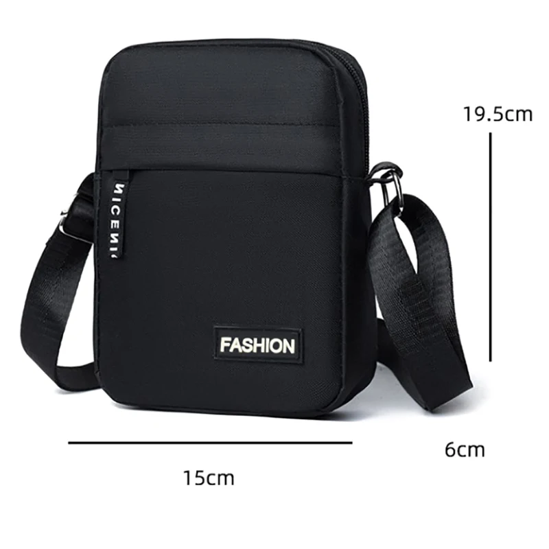 Bolsa de ombro impermeável masculina, bolsa transversal masculina de grande capacidade, bolsa portátil, multicamada, para negócios, lazer, verão