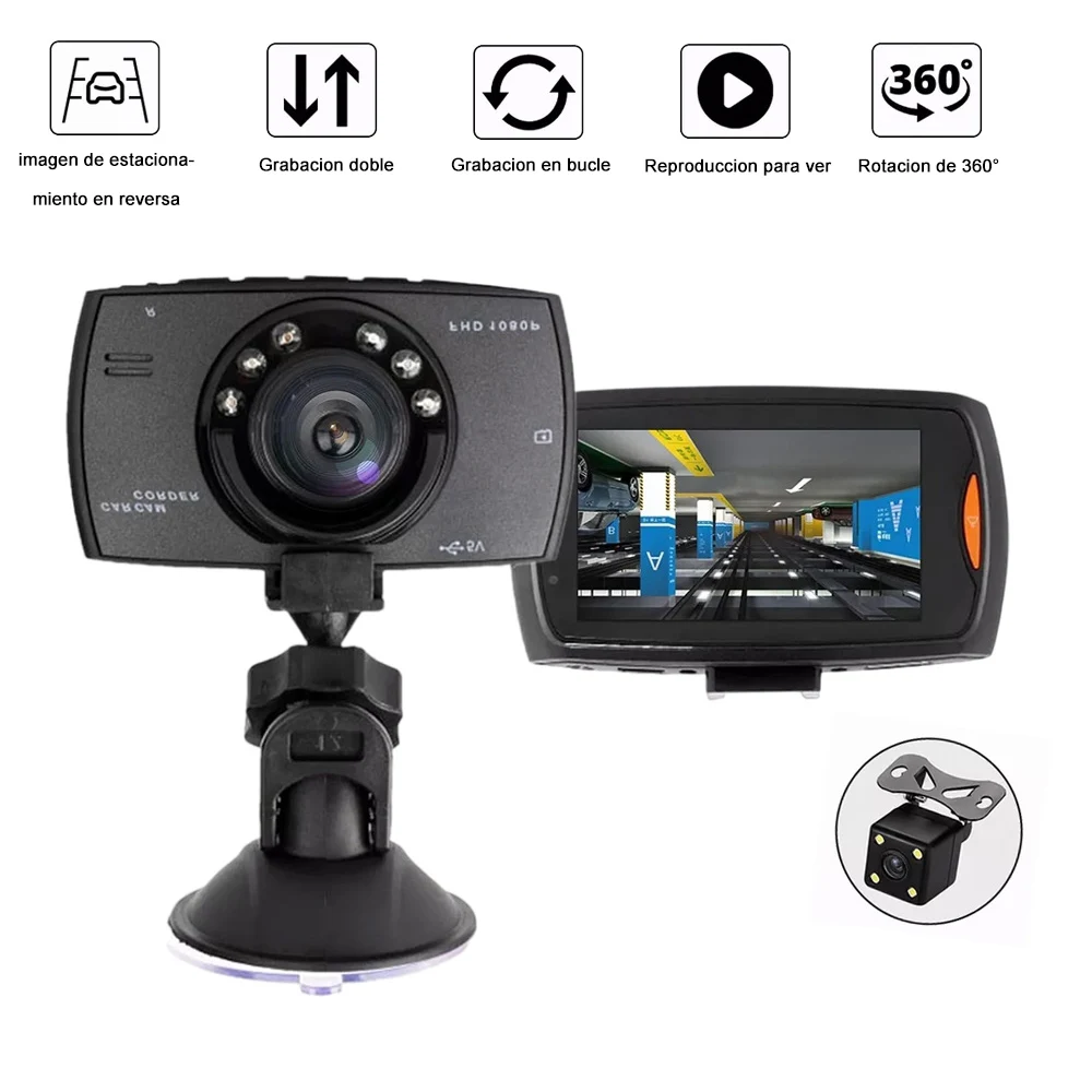 Car DVR Dash Camera Full HD 1080P Car Night Vision 2.4