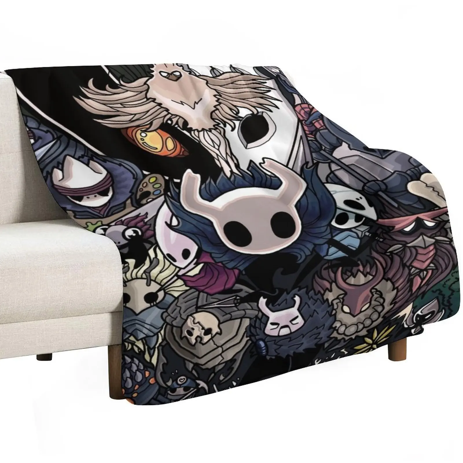 Hollow Knight Throw Blanket Fluffy Cozy Throw Blanket for Home Decor