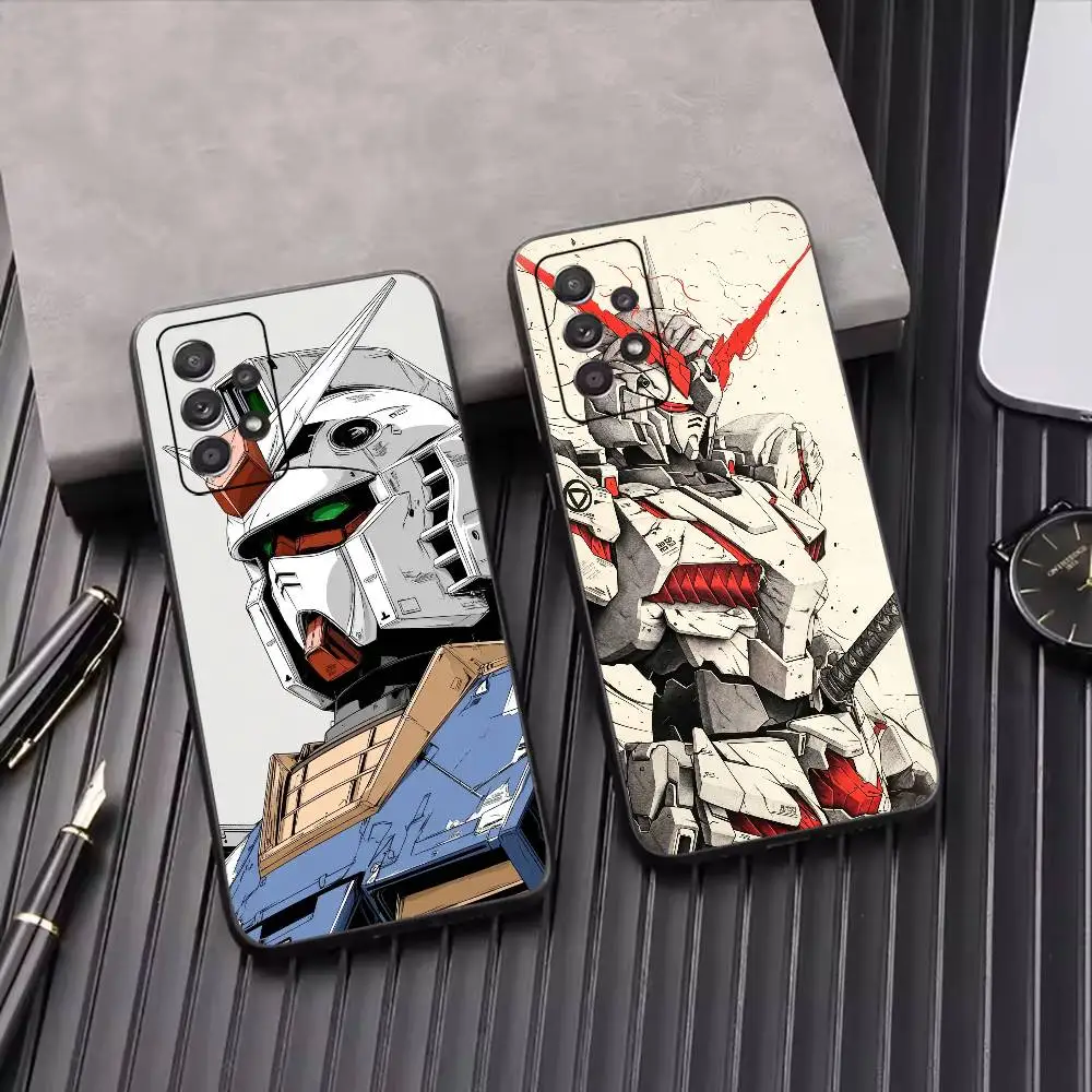 Cool Anime G-Gundam Unique Phone Case Black Silicone Soft For Samsung S25,S24,S21,S22,S23,S30,Ultra,S20,Plus,Fe,Lite