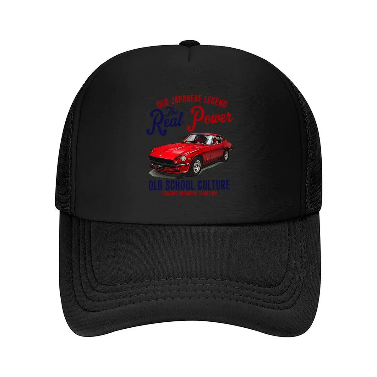 Old Japanese Legend Real Power Car 2026 Mesh Baseball Cap Hip Hop