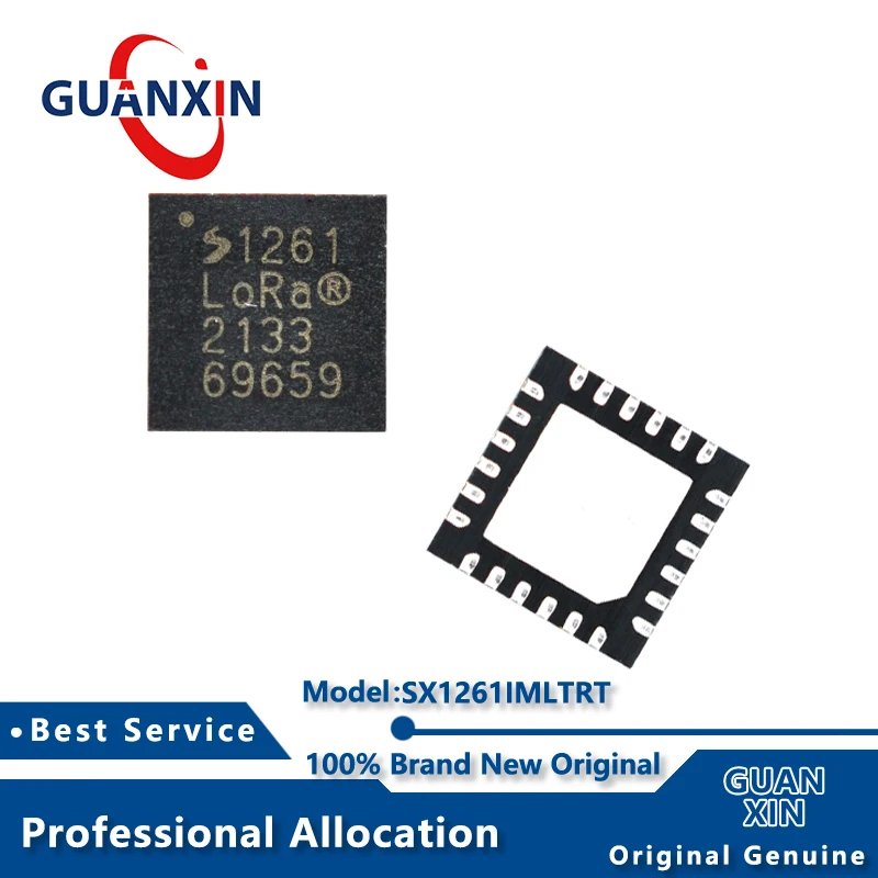 100% New  SX1261IMLTRT QFN-24 Marking 1261 SX1261