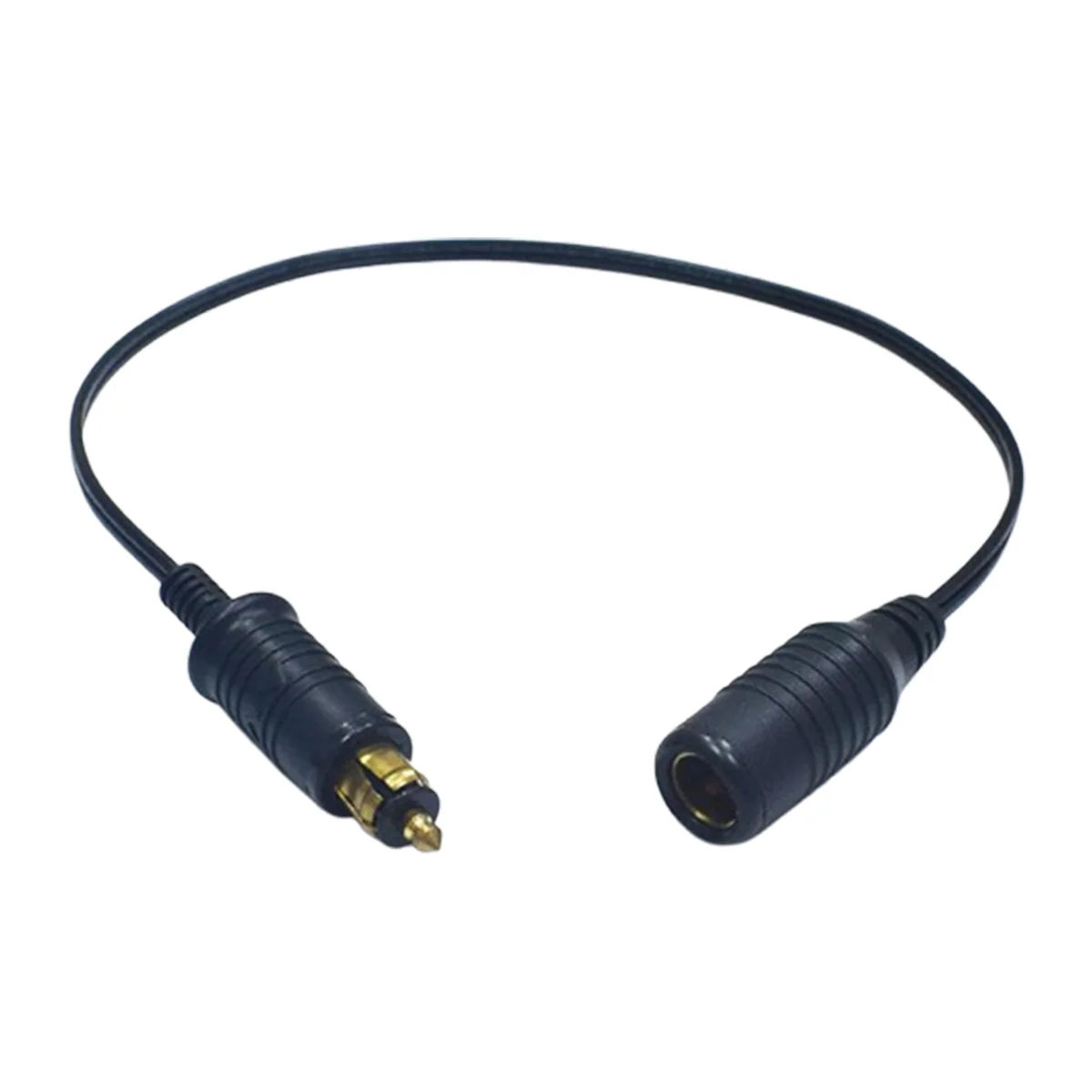 50cm 10A 18AWG European Hella Din Cigarette Lighter Male to Female Extension Cable 12V 24V Motorcycle Charger Outlet  Adapter