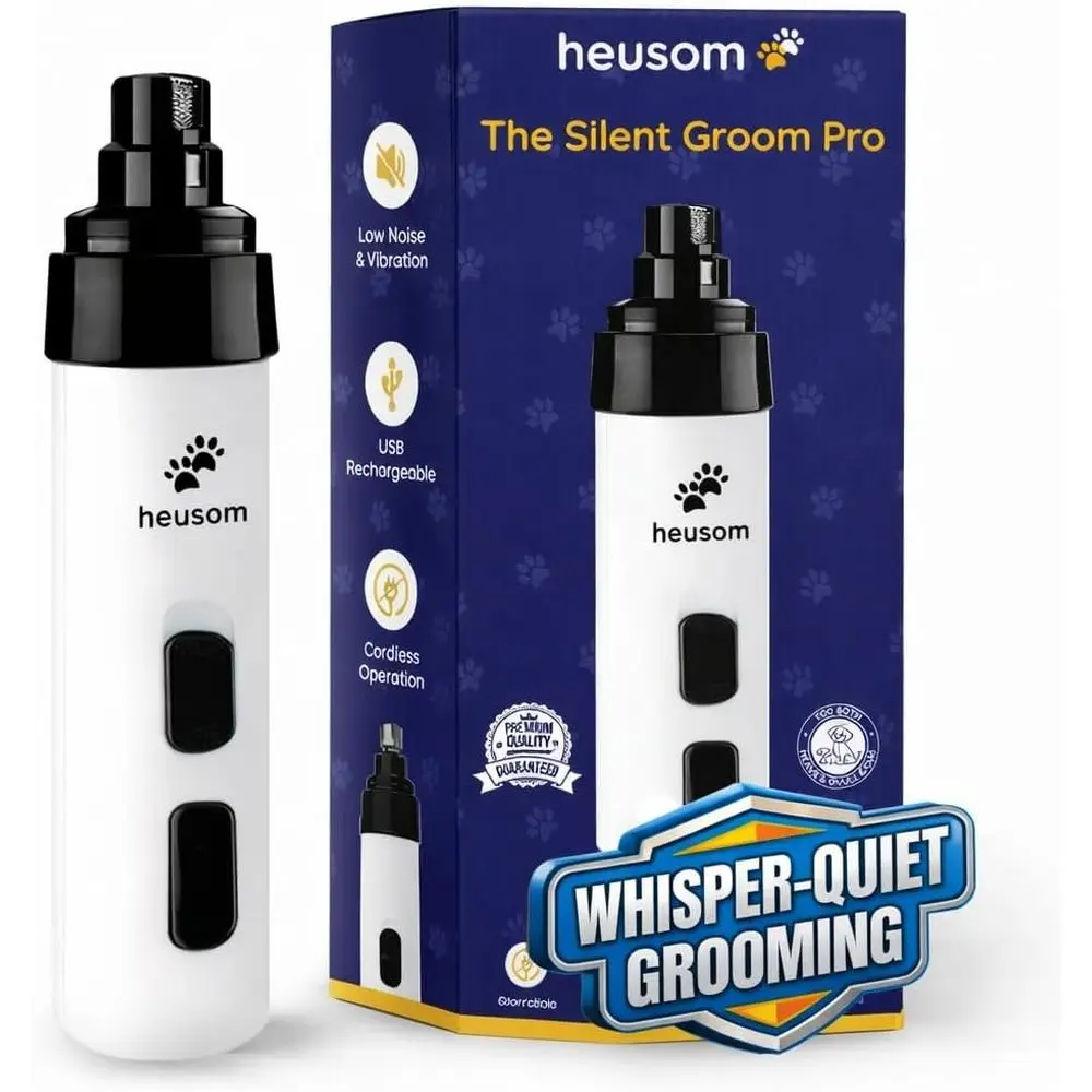 

Ultra Quiet Pet Nail Grinder | Safe and Gentle Trimmer for Dogs, Cats, and Small Animals