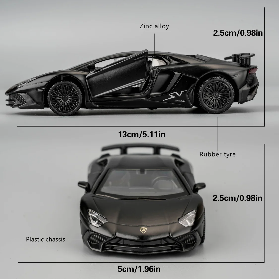 RMZCITY LAMBORGHINI Aventador LP700-4 Gussautomodell im Maßstab 1:36, Spielzeugauto aus Zinklegierung für Kinder, Rückfahrzeuge, Spielzeugauto für Kleinkinder, Kinder, Jungen, Mädchen, Geschenk für Kinder im Alter