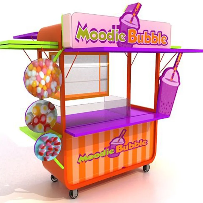 Fast food restaurants and advertising custom detachable beverage trucks mobile food trucks