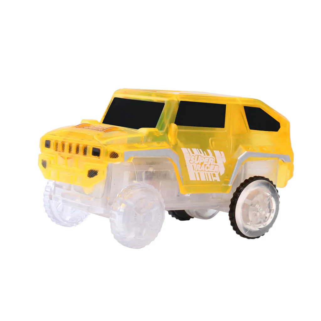 Electronics Special Car for Track Toys With Flashing Lights Educational Luminous Machine Car unny Creative Toys Gifts