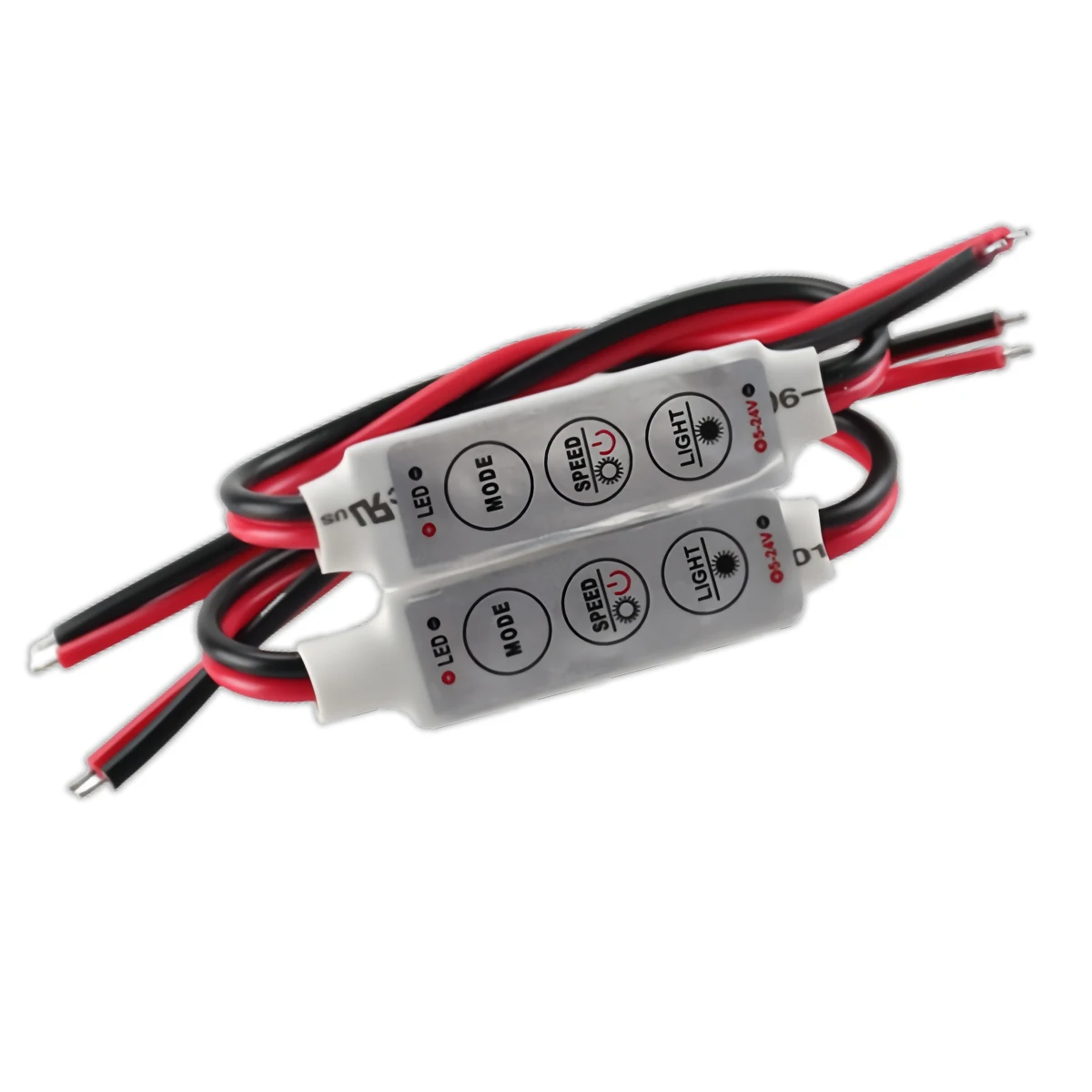 Controller LED monocolore per carichi pesanti - Dimmer a 3 pulsanti per strisce 5050 con effetti dinamici