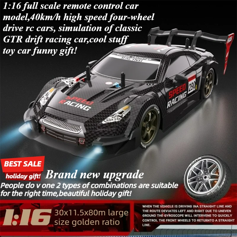 

Cool Stuff Toy Car Funny Gift-40km/h High-speed 4WD Rc Drift Car,Remote Control Car,Kawaii 1:16 Full Scale Rc Cars,Toys for Kids