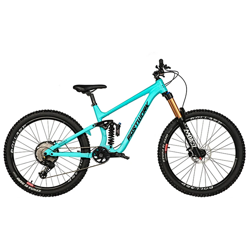 AliExpress NONE Aluminum Full Suspension Mountain Bike Enduro Downhill MTB Bikes DEORE 11/12S 210*55 Rrear Shox 170 Travel Fork Bicycle For Men