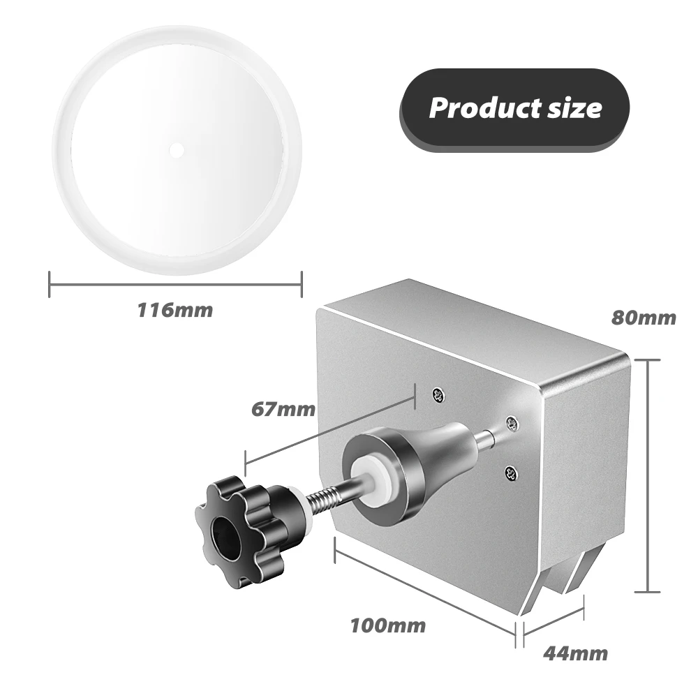 6.5L Vinyl Record Ultrasonic Cleaner with Bracket(Set) for Wash LP 12 Inch Records Label Saver Aluminum CNC Made 220V EU Plug