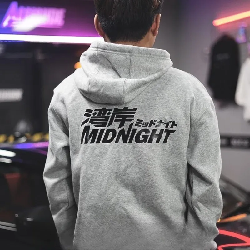 الخريف والشتاء العلامة التجارية العصرية JDM تعديل سيارة الأمريكية مقنعين سترة فضفاضة الرجال والنساء هوديي عادية ومريحة