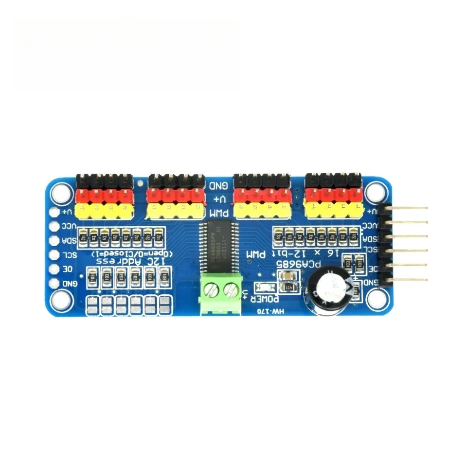 PCA9685 16 Channel 12-Bit PWM Servo Driver Module I2C Interface for Arduino Raspberry Pi ESP32