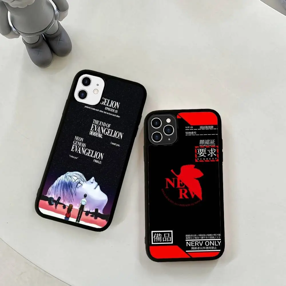 N-Neon G-Genesis Evangelion PC+TPU Shockproof Protective Phone Case For iPhone17 14 15 16 Pro max 13 12 11 17 Air