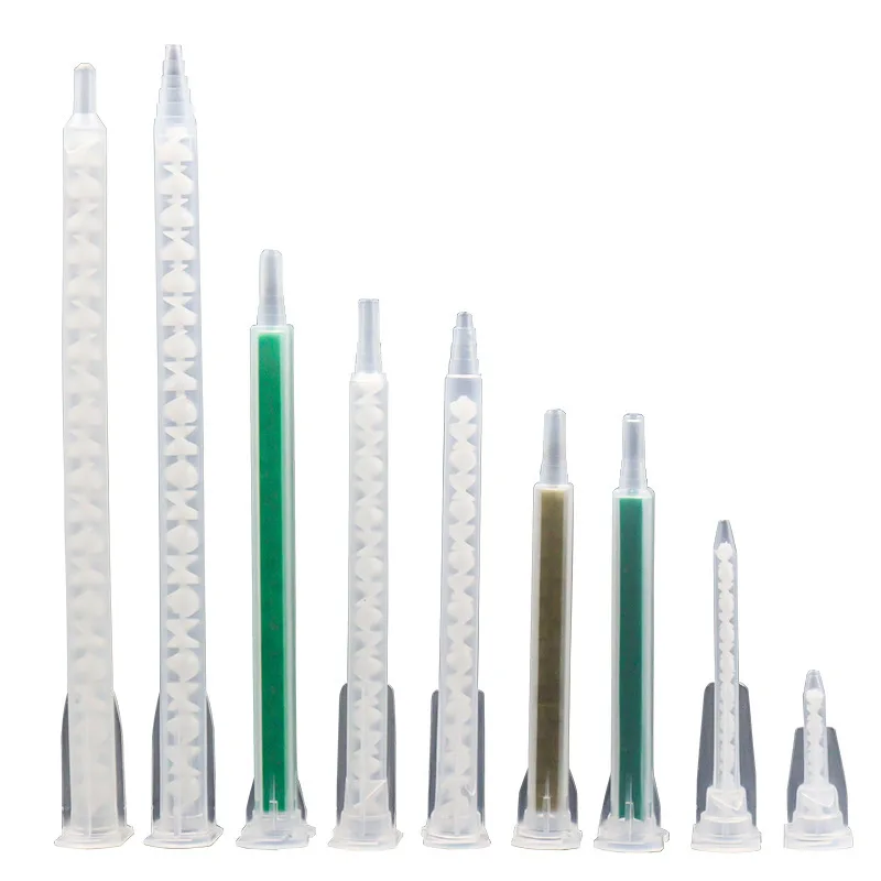 Cola Bico de Mistura para Dois Componentes Máquina de Mistura Líquida Epóxis Misturador Estático Adesivos Dispensação Tubo de Resina 50 Pcs ab