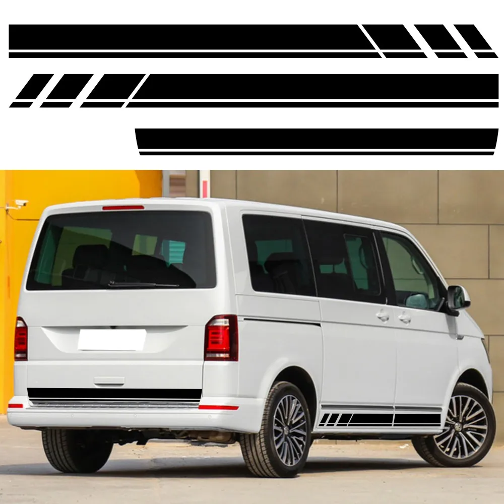 

3 шт., декоративные виниловые наклейки на багажник Vw T5 T6