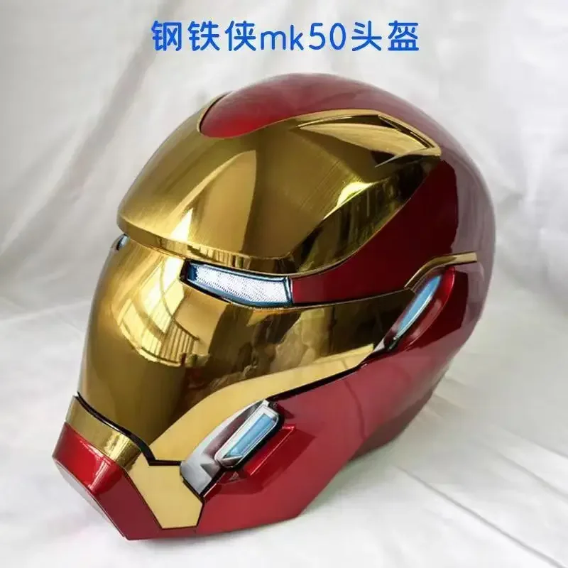 

Rc Mk50 Marvel Iron Man 1:1 Wearable Helmet Voice-Activated Deformation Around Figures Animation Derivatives Model Toy Gift