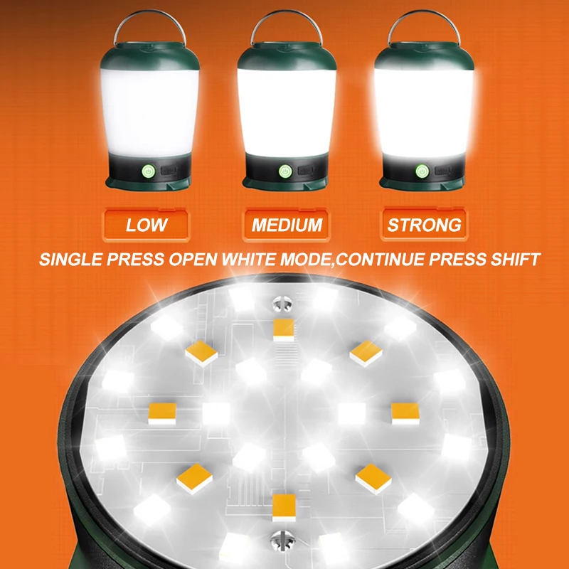 โคมไฟตั้งแคมป์แบบย้อนยุคไฟฉายกลางแจ้งโคมไฟทำงานฉุกเฉินโคมไฟตกปลาเต็นท์วินเทจโคมไฟในสวนแบบชาร์จไฟได้