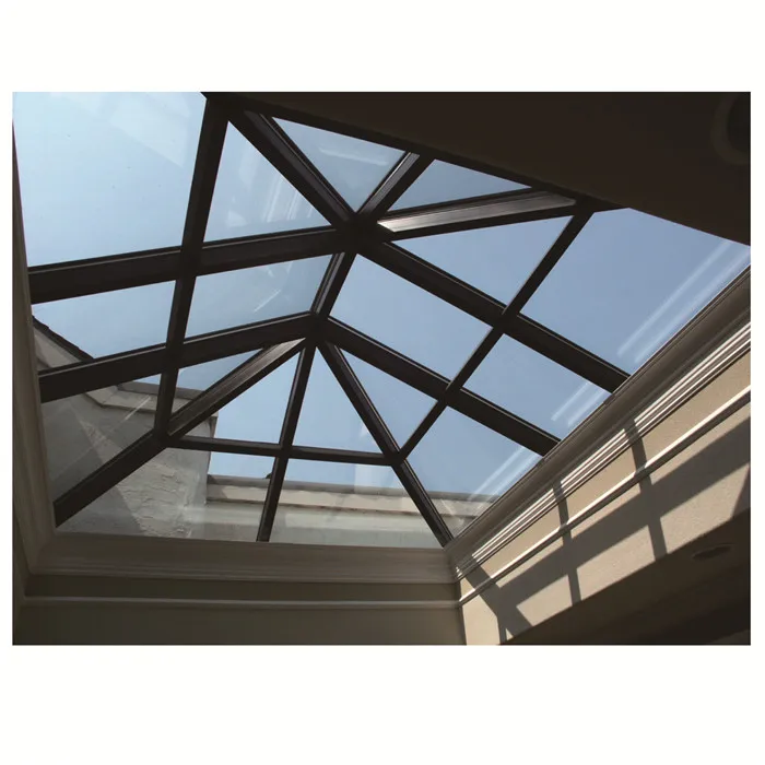 China Manufacturer Customized Aluminum Glass Roof Fixed/Swing Window Roof Window With Low-e Glass Skylight