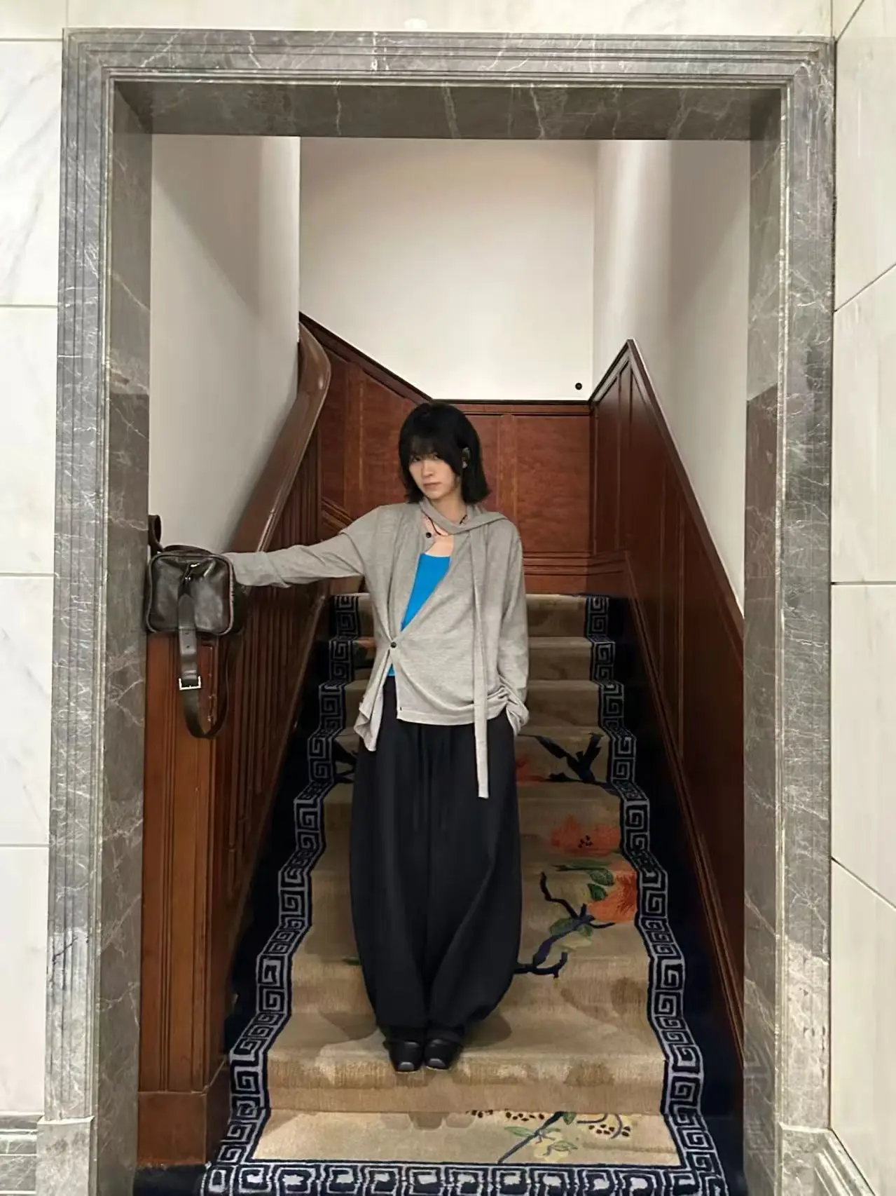 

Interesting ex Commute Sle Woolen Open Cardigan Irregular Aesthetic Design Sa Detail Regular Sve Long Sve