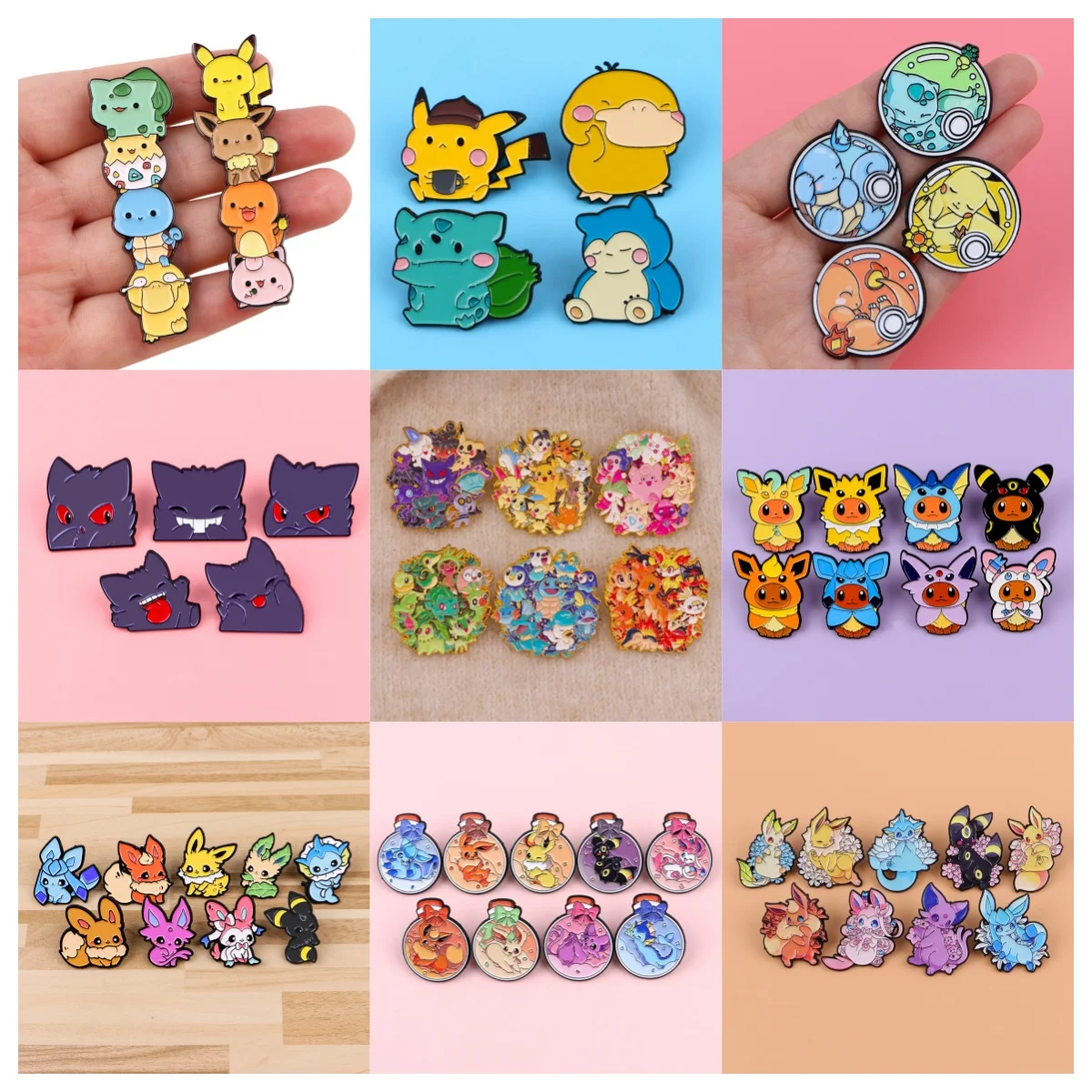 

2-100pcs Mixed Anime Figures Elf Enamel Pin Metal Brooches Lapel Pin Badge on Backpack Costume Accessories Fashion Jewelry Gifts