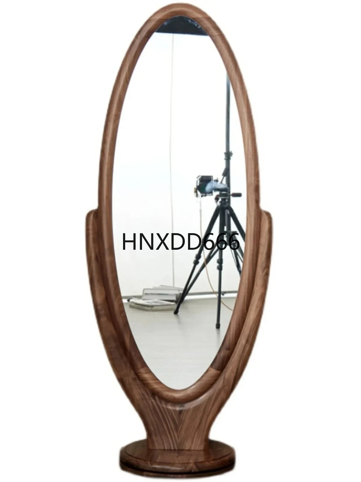 

Деревянное туалетное зеркало из черного ореха, вращающееся на 360 градусов зеркало в полный рост, домашнее напольное зеркало, новый китайский стиль