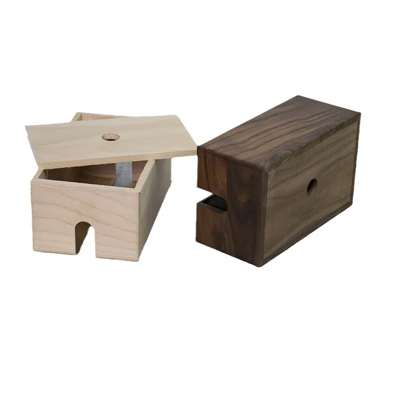

Black walnut tissue Home living room desktop paper b ox Coffee table tissue storage box Hotel napkin paper bo x