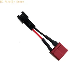 JST SM 2 Pin Connector Female to Male Deans T Plug Adapter Cable 20AWG 100mm For RC Lipo Battery