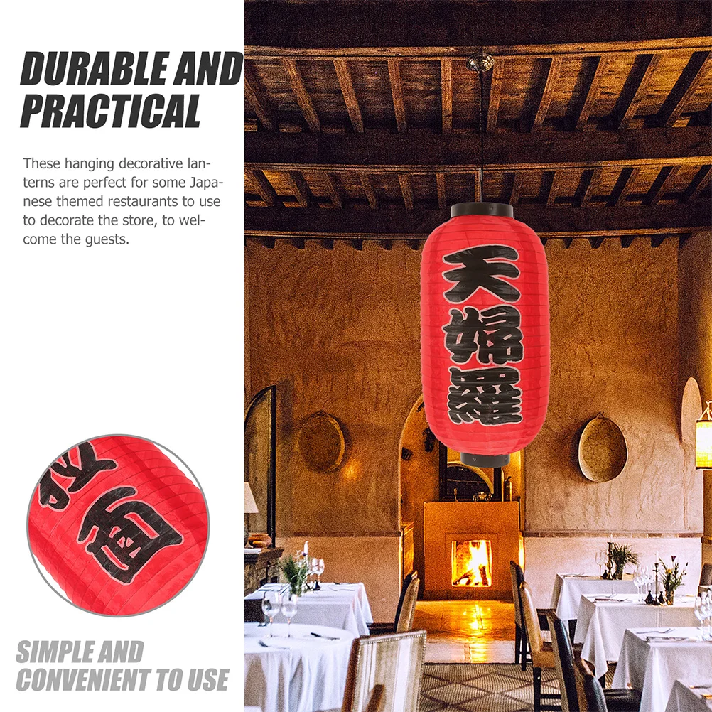 فوانيس صينية يابانية معلقة ، حرير مزخرف ، مطعم أحمر ، فناء ، عيد الميلاد ، خارجية ، 2 *