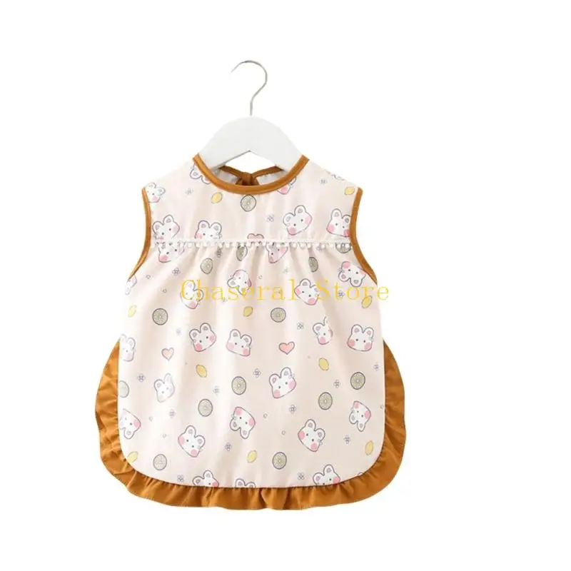 E7CE reutilizável refeição bebê smock à prova água água com mangas babador avental dentição