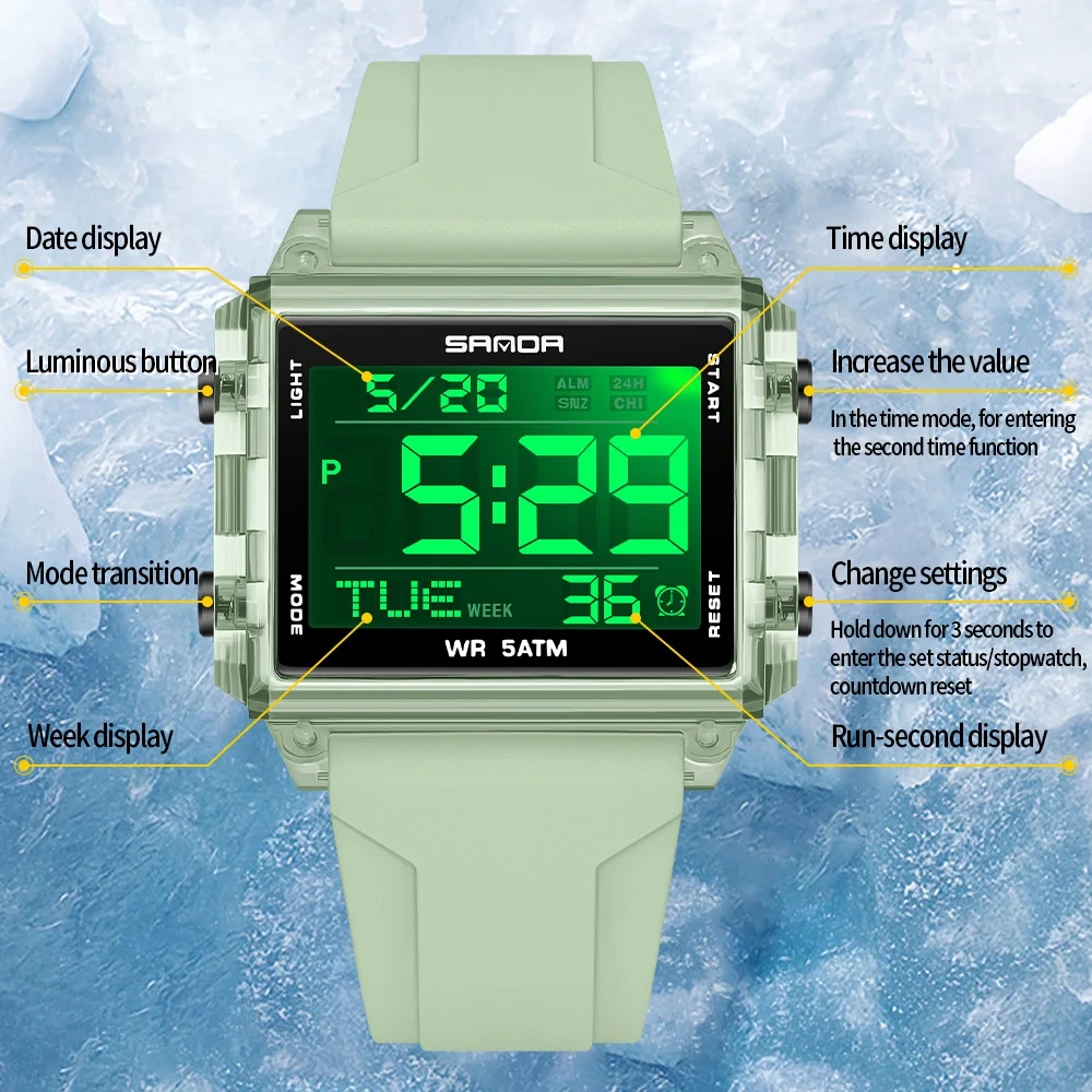 SANDA Marke Mode LED Uhr für M – Luxury Watch Brands In World Bewertung und Preis