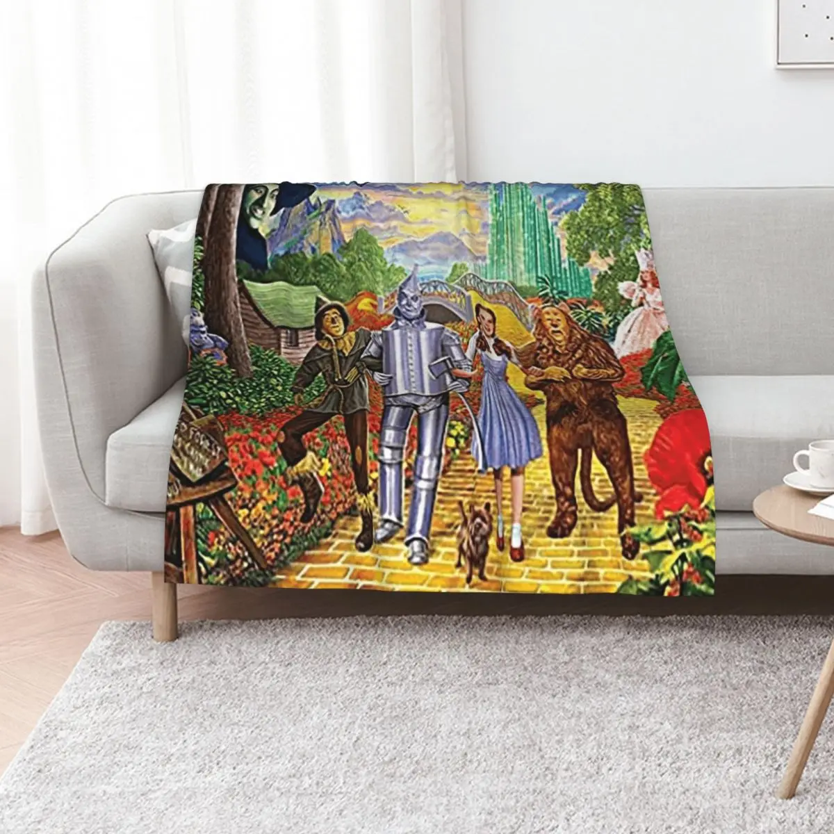 

Follow The Yellow Brick Road - Wizard Of Oz Throw Blanket Camping Decorative Sofas Soft Beds valentine gift ideas Blankets