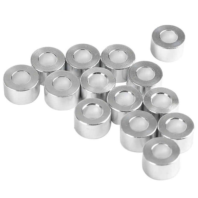 40Pcs Aluminum Column Flat Gasket Bushing 6Mm Aluminum Bushing Aluminum Barrier 3D Printer Accessories For Openbuilds