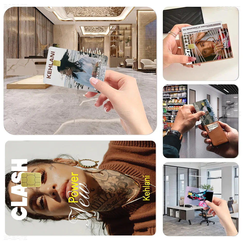 K-Kehlani Singer Anime Cartoon Sticker Film Skin For Credit Card Debit Bank Bus Card