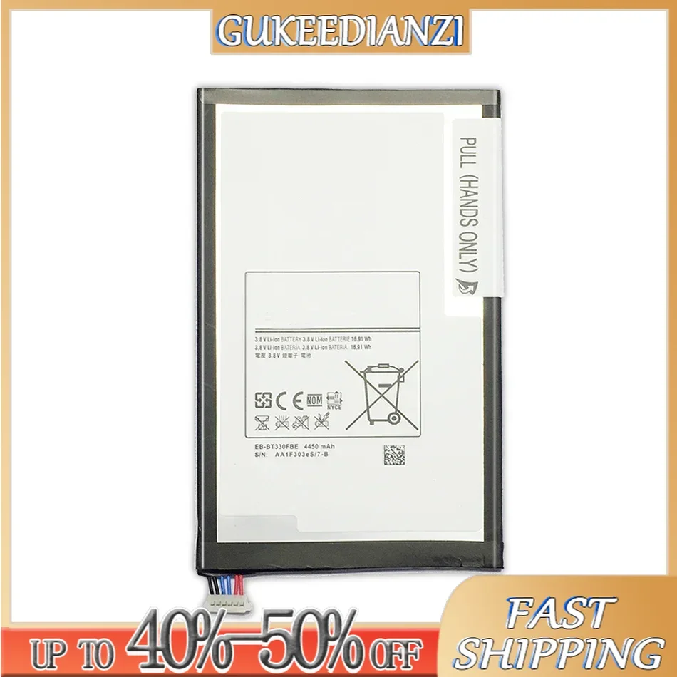 EB-BT330FBE Battery For Samsung Galaxy Tab 4 8.0 T330 T331 T331C T335 SM-T330 SM-T331 SM-T335 Bateria 4450Mah Tracking Number