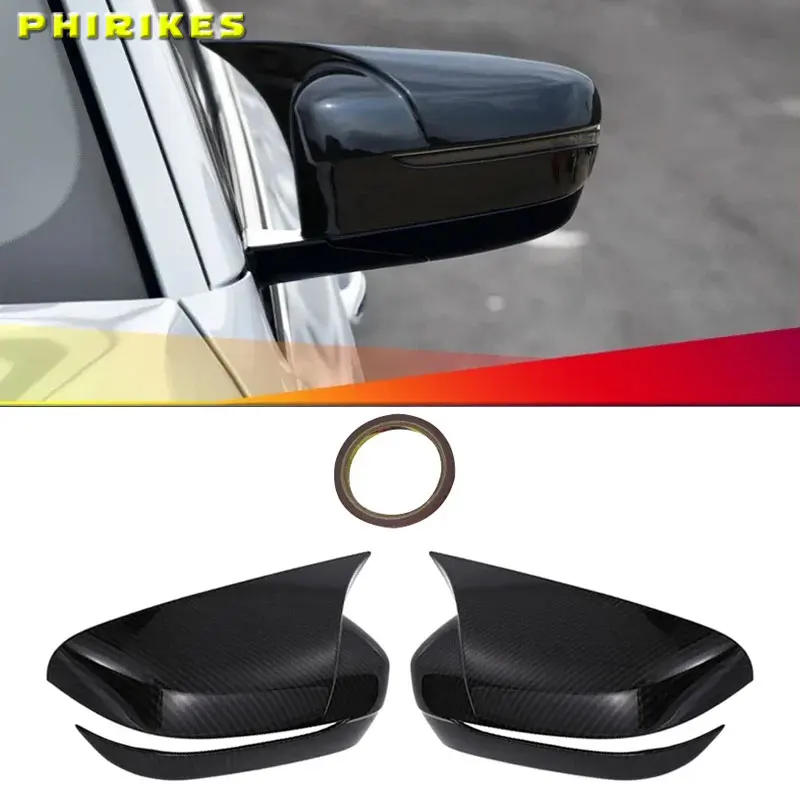 

Для BMW 5 7 серии G30 G38 G11 G12 Автомобильное боковое зеркало заднего вида, черная крышка из углеродного волокна, автомобильные аксессуары 2017 2018 2016
