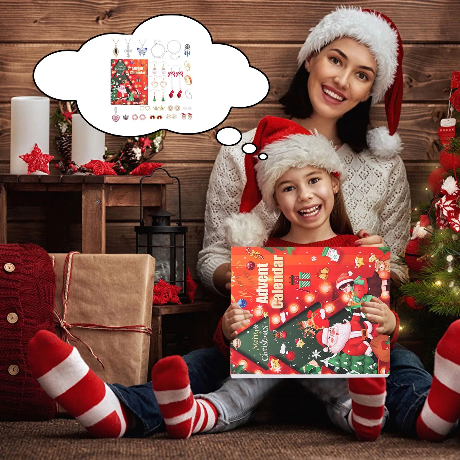 Small Heaters for Indoor Use with Timer Countdown Christmas Advent Calendar For Kids Battery Operated Lights with Timer Crafts