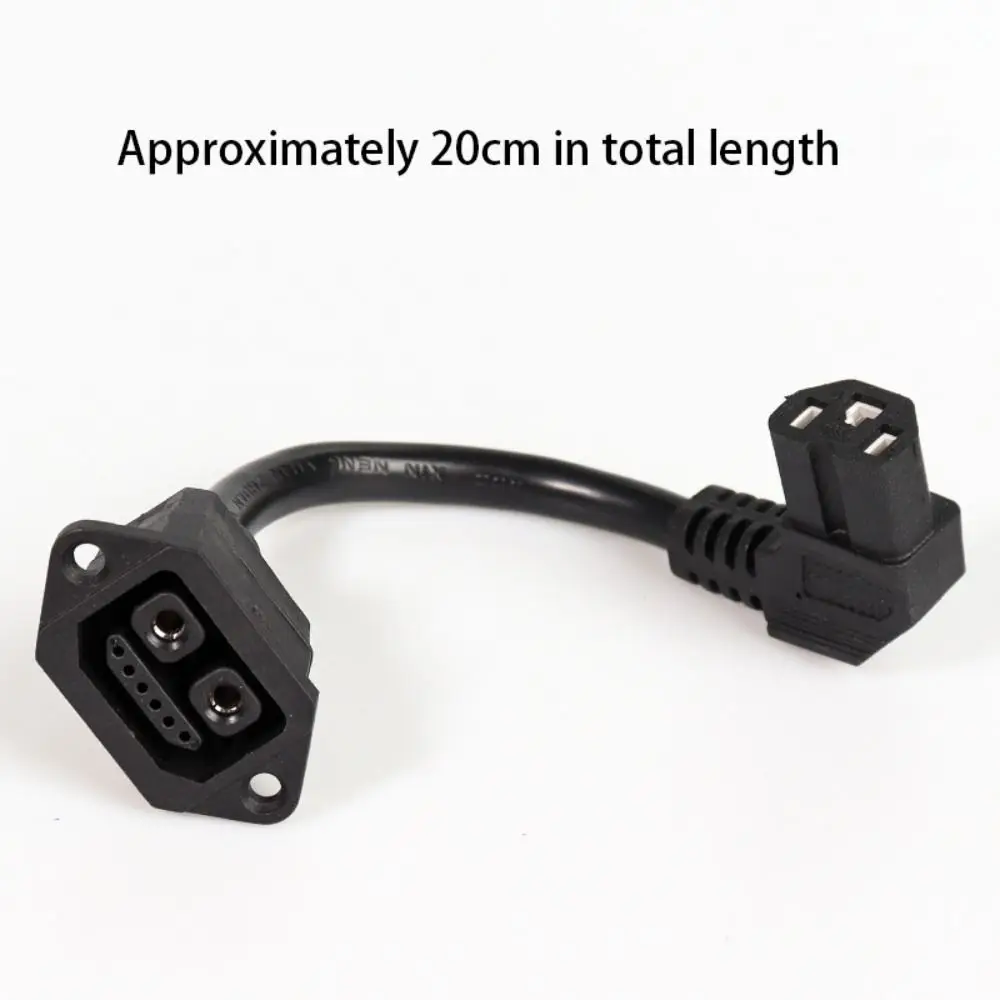 Electric Vehicle Charger Connector Adapter 2+6 E-bike Lithium Battery Charging Interface Replacement Plug Socket with Wire