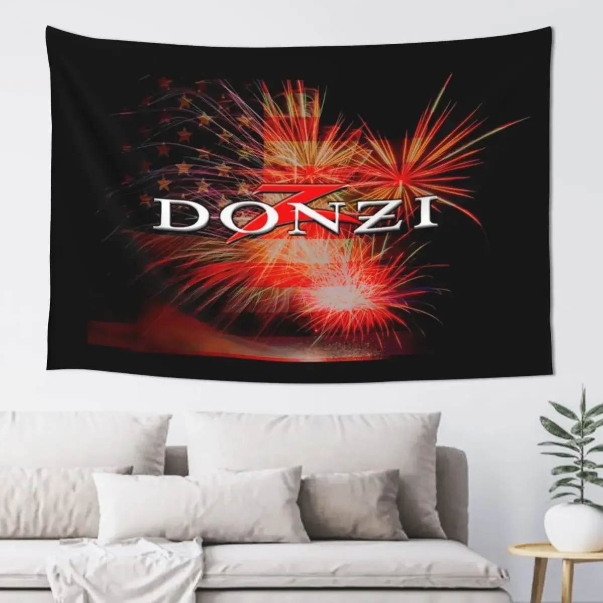 Donzi Fireworks Boating Fourth Of July Tapestry Home Decorations Aesthetics For Room Tapestry