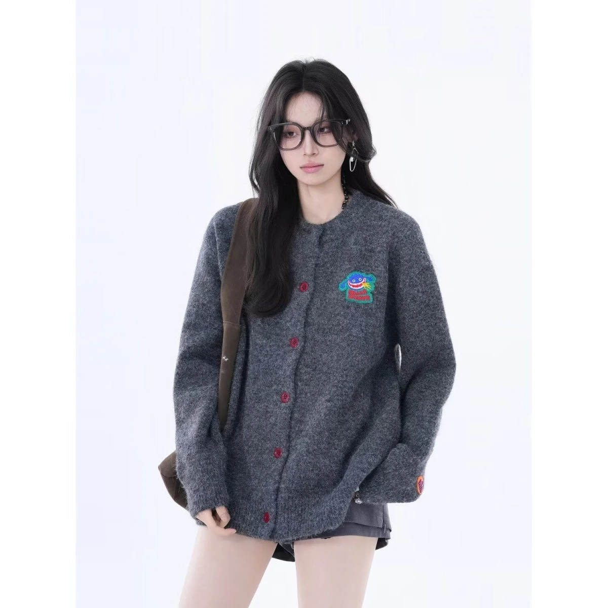 

Американский вязаный свитер с V-Ne, кардиган, мужской цветной повседневный свободный крой, зимняя верхняя одежда, полиэфирное волокно